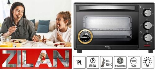 PIEKARNIK ELEKTRYCZNY 19L TERMOOBIEG+GRILL na Arena.pl