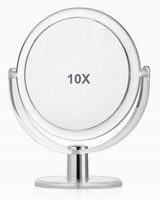 10x powiększające lusterko kosmetyczne dwustronne średnica 17 cm