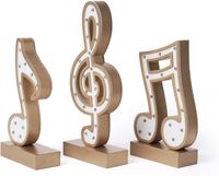 Nowoczesna lampa SEINHIJO w kształcie nut muzycznych dekoracja złoty