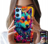 ETUI DO OPPO RENO7 5G - KOLOROWE WZORY, WILK WATAHA SWORA CASE