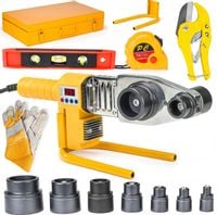 ZGRZEWARKA POLIFUZYJNA LCD DO RUR PCV PP 2800W 7-MATRYC 16-63 + WALIZKA