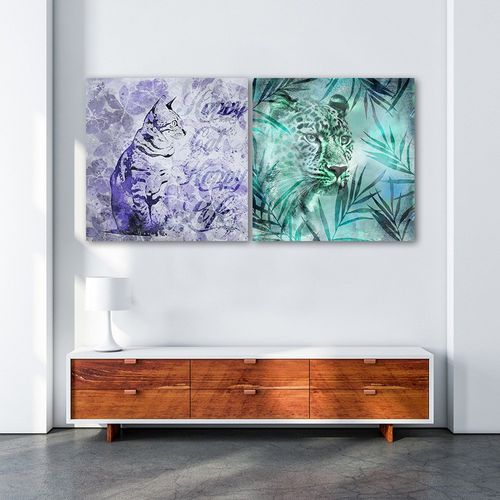 Deco Panel, Abstrakcyjny kot 60x60 na Arena.pl