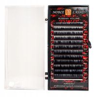 NOBLE LASHES RZĘSY RUSSIAN VOLUME C+ 0,10 dł MIX (8-13)