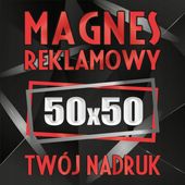 Magnesy reklamowe na samochód auto reklama magnetyczna 50x50 cm