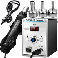 Stacja Lutownicza Hot Air Lutownica na Gorące Powietrze Zestaw 858D