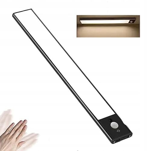 LAMPKA LED Podszafkowa z CZUJKĄ RUCHU Ładowana USB 6500K 6W 40cm na Arena.pl