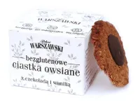 Ciastka Owsiane Z CzekoladĄ I WaniliĄ Bezglutenowe 150 g - ŁakoĆ Warszawski