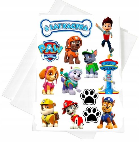 OPŁATEK NA TORT Z CUKRU WYDRUK PSI PATROL SKYE CHASE CUKROWA DEKORACJA na Arena.pl