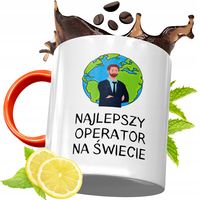 Kubek Pomarańczowy Dla Operatora Prezent Z Nadrukiem Ze Zdjęciem
