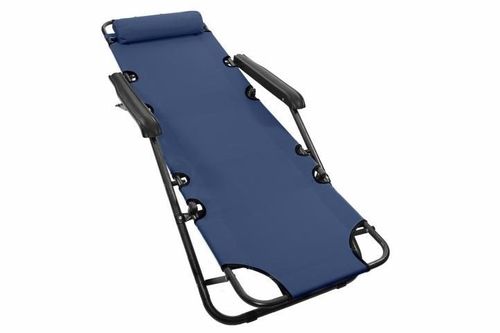 Składany leżak niebieski na Arena.pl