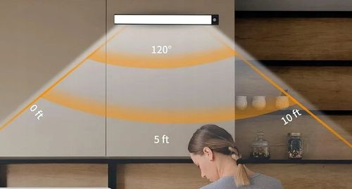 LAMPKA LED Podszafkowa z CZUJKĄ RUCHU Ładowana USB 6500K 6W 40cm na Arena.pl