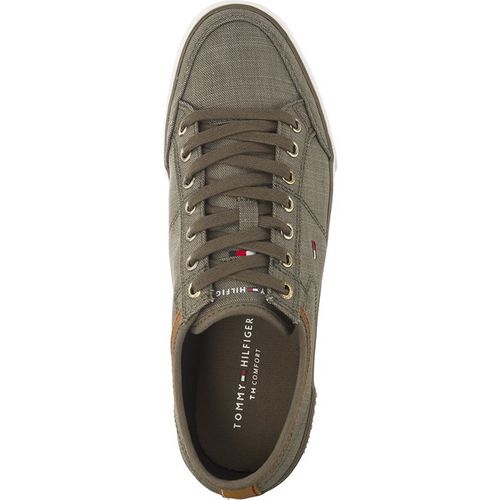 Tommy Hilfiger CORE MATERIAL MIX SNEAKER DUSTY OLIVE na Arena.pl