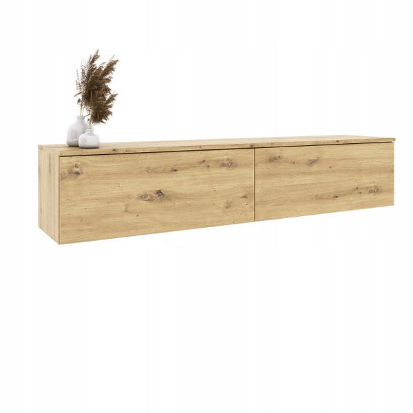 Wisząca szafka RTV 150cm dąb artisan zdjęcie 1