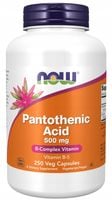 NOW Foods Pantothenic Acid 500mg Kwas Pantotenowy ZMĘCZENIE STRES 250kap