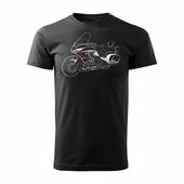 Koszulka motocyklowa z motocyklem na motor Honda Goldwing męska czarna REGULAR M