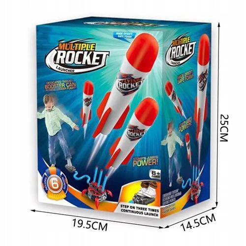 Katapulta Wyrzutnia Rakiet Piankowych z Pompką Potrójna Na Dzień Dziecka na Arena.pl