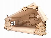 Szopka Bożonarodzeniowa, drewniana święta prezent