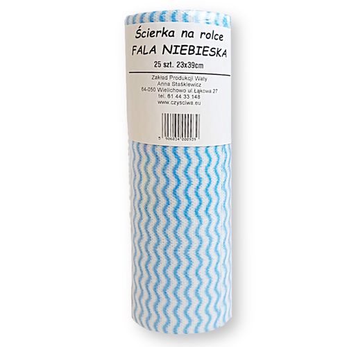 Ściereczka na rolce Fala niebieska ZPW 25szt. na Arena.pl