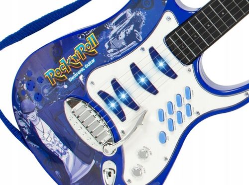 Gitara elektryczna duża dla dzieci Mikrofon Statyw Wzmacniacz Instrument na Arena.pl