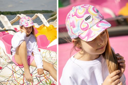 BROEL FILA czapka z daszkiem na lato dla dziewczynki różowa 50-52 na Arena.pl