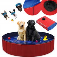 Basen brodzik dla psa dzieci 160x30cm PVC składany