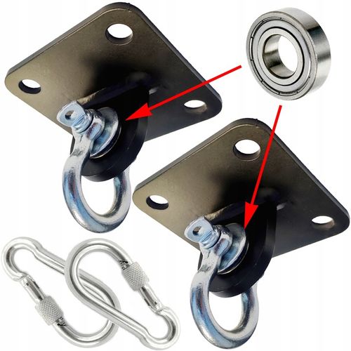 Mocowanie huśtawki z łożyskiem szekla do huśtawek hamaków foteli wiszących na Arena.pl