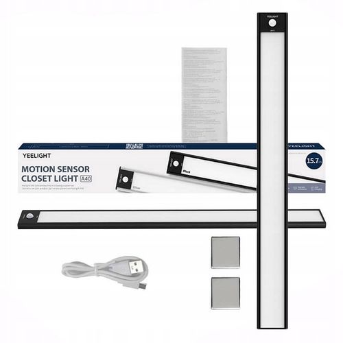Lampka Do Szafy Z Czujnikiem Listwa Yeelight 40cm Czarna 2700k Magnes na Arena.pl