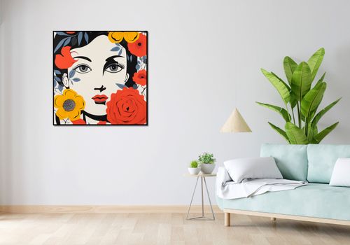 Plakat 90x90cm Kwiatowa Aura na Arena.pl