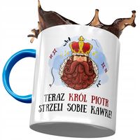 Kubek Błękitny Dla Piotra Piotrka Kolegi Prezent Z Nadrukiem Ze Zdjęciem