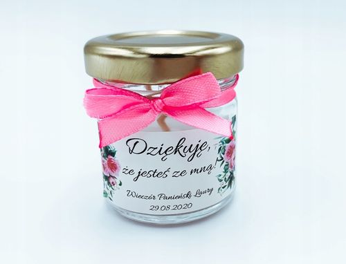 PODZIĘKOWANIE na Wieczór Panieński UPOMINEK PREZENT dla DZIEWCZYN SŁOICZEK na Arena.pl