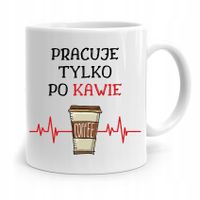Dla Pracownika Robotnika Kubek Pracuje Po Kawie Z Nadrukiem Ze Zdjęciem