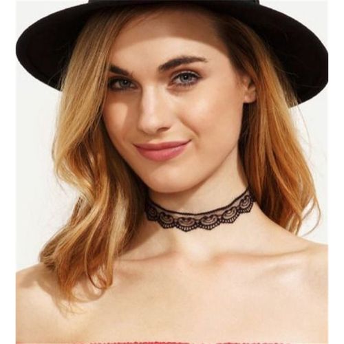 naszyjnik biały choker ażurowy na Arena.pl