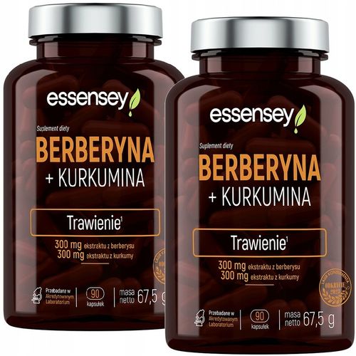 Berberyna + Kurkumina ESSENSEY (90 kapsułek) na Arena.pl