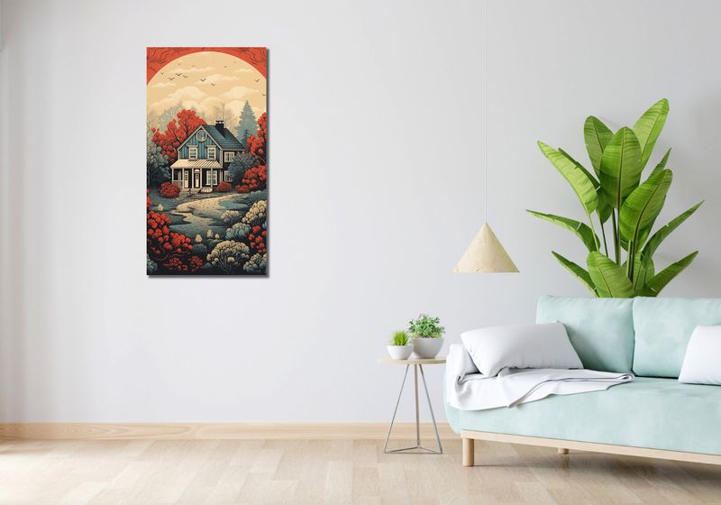 Obraz 50x100cm Idylla Rustykalna zdjęcie 2