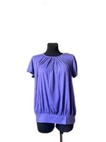 CZIMOO Fioletowa Koszulka Damska z Krótkimi Rękawami, Rozmiar M