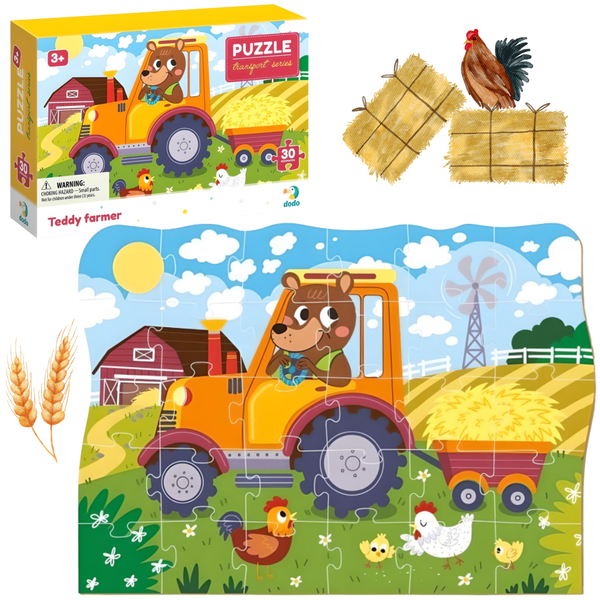 Puzzle Profesje 30 Elementów Farmer Teddy Dodo 300371 zdjęcie 1