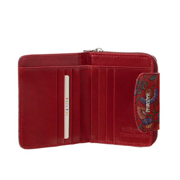 Czerwony damski portfel skórzany BajuBaj PD1255s115 zdjęcie 4