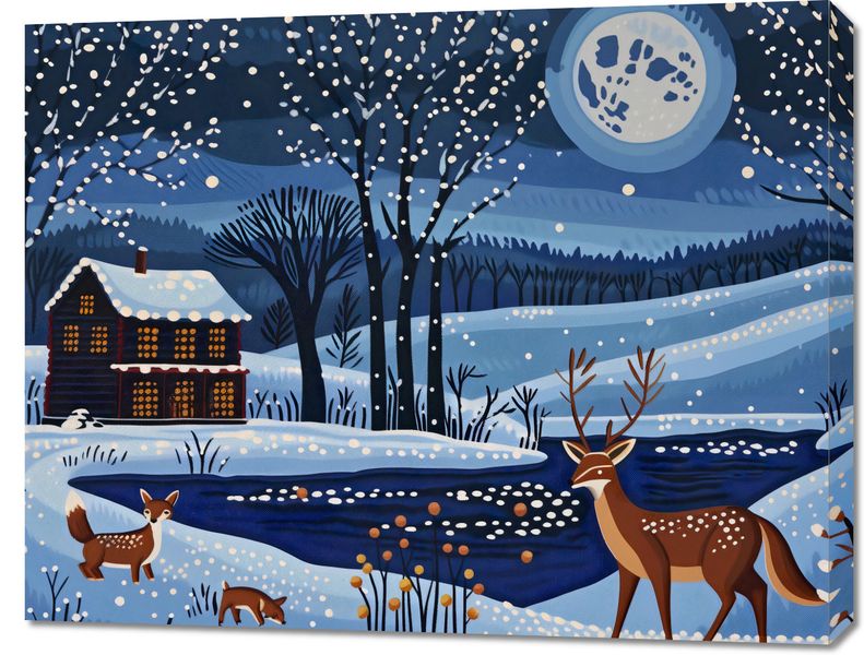 Obraz 90x70cm Przyszła Zima zdjęcie 1