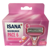 Isana Pace 6 wkłady do maszynki 8 szt.
