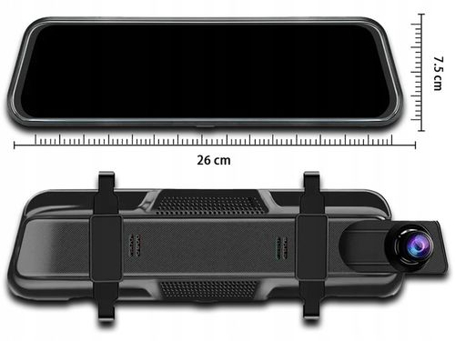 WIDEOREJESTRATOR JAZDY DOTYKOWY KAMERA COFANIA REJESTRATOR PRZÓD TYŁ MenuPL na Arena.pl