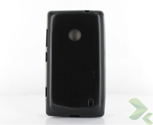 Geffy - Etui Nokia Lumia 520 TPU solid color black na Arena.pl