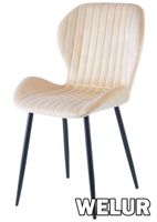 Krzesło tapicerowane MONTI VELVET BEIGE