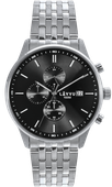 LAVVU Zegarek męski​ YSTAD Chronograph Black z wodoszczelnością 100M