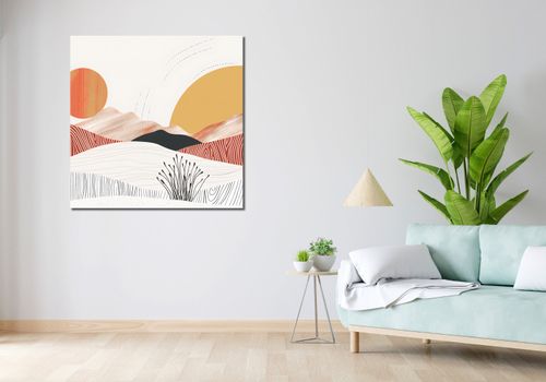 Obraz 100x100cm Roztańczone Słońce na Arena.pl