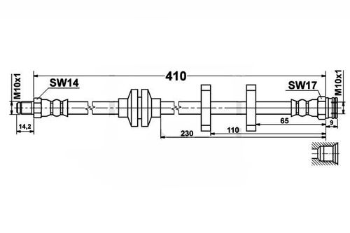 Fiat Stilo - Zestaw Przewodów Hamulcowych Teflonowych W Oplocie Stalowym na Arena.pl