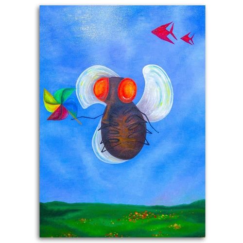 Obraz na płótnie – Canvas, Mucha abstrakcja 50x70 na Arena.pl