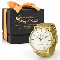 ZEGAREK damski G. ROSSI złoty GRAWER na PREZENT