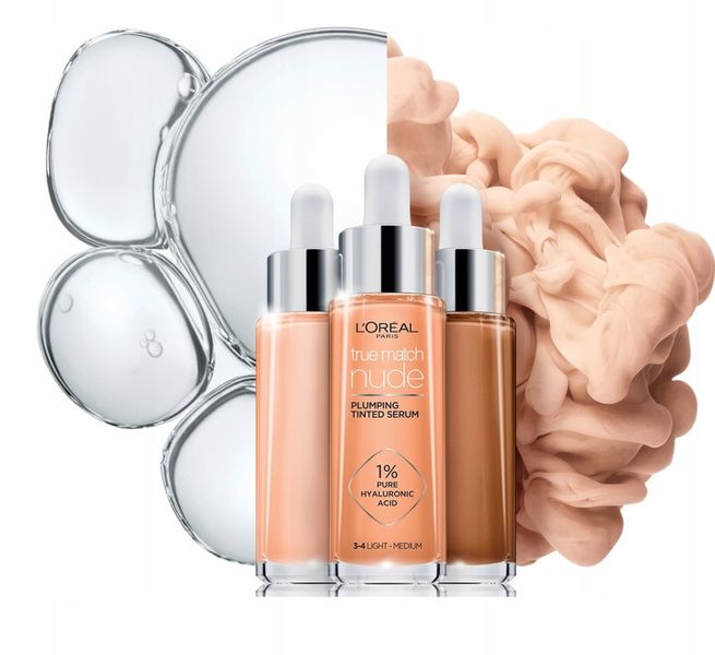 LOREAL TRUE MATCH NUDE PODKŁAD SERUM 4-5 Medium zdjęcie 4