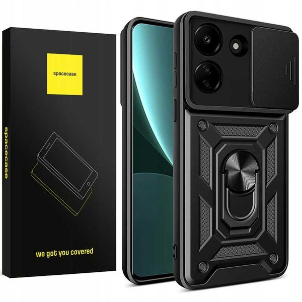 Spacecase Camring Poco C65 /  Redmi 13C Black zdjęcie 1