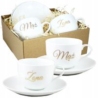 PREZENT NA ŚLUB ZESTAW FILIŻANEK